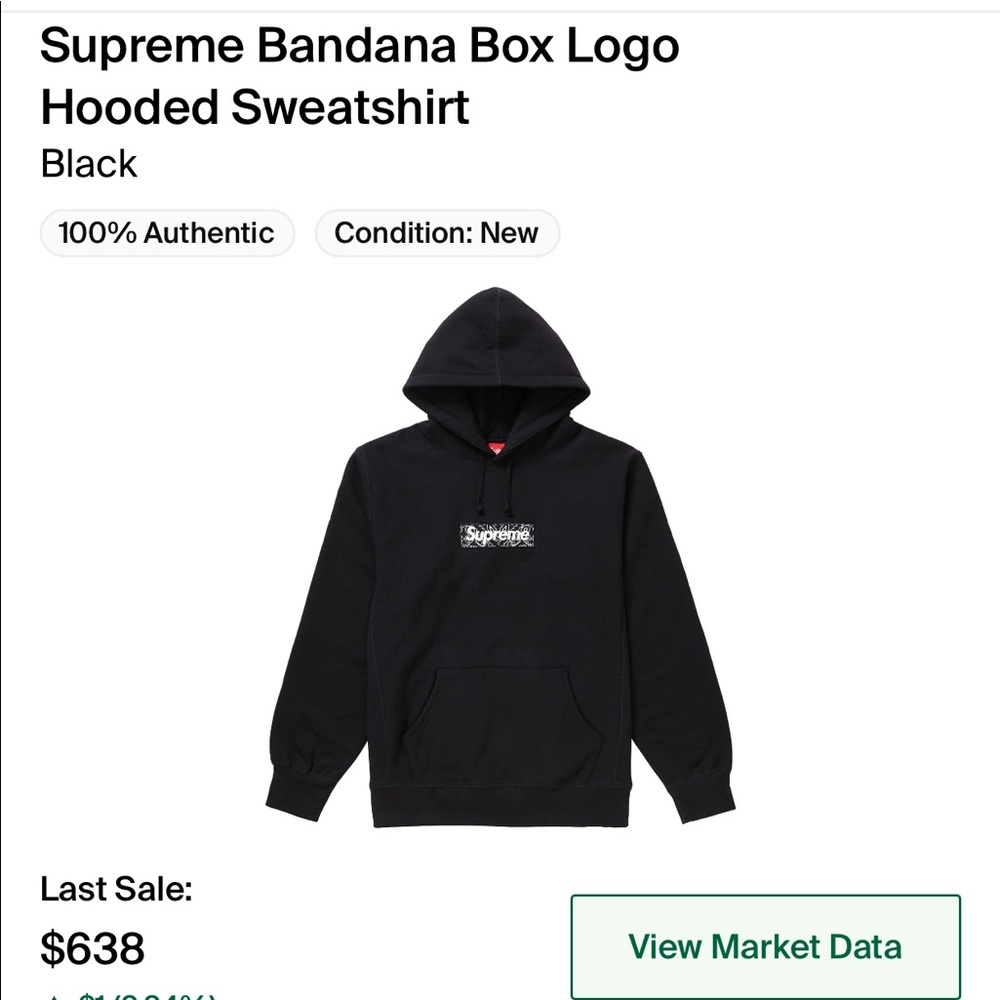 Supreme bandana box logo hoodie (XL) (250)